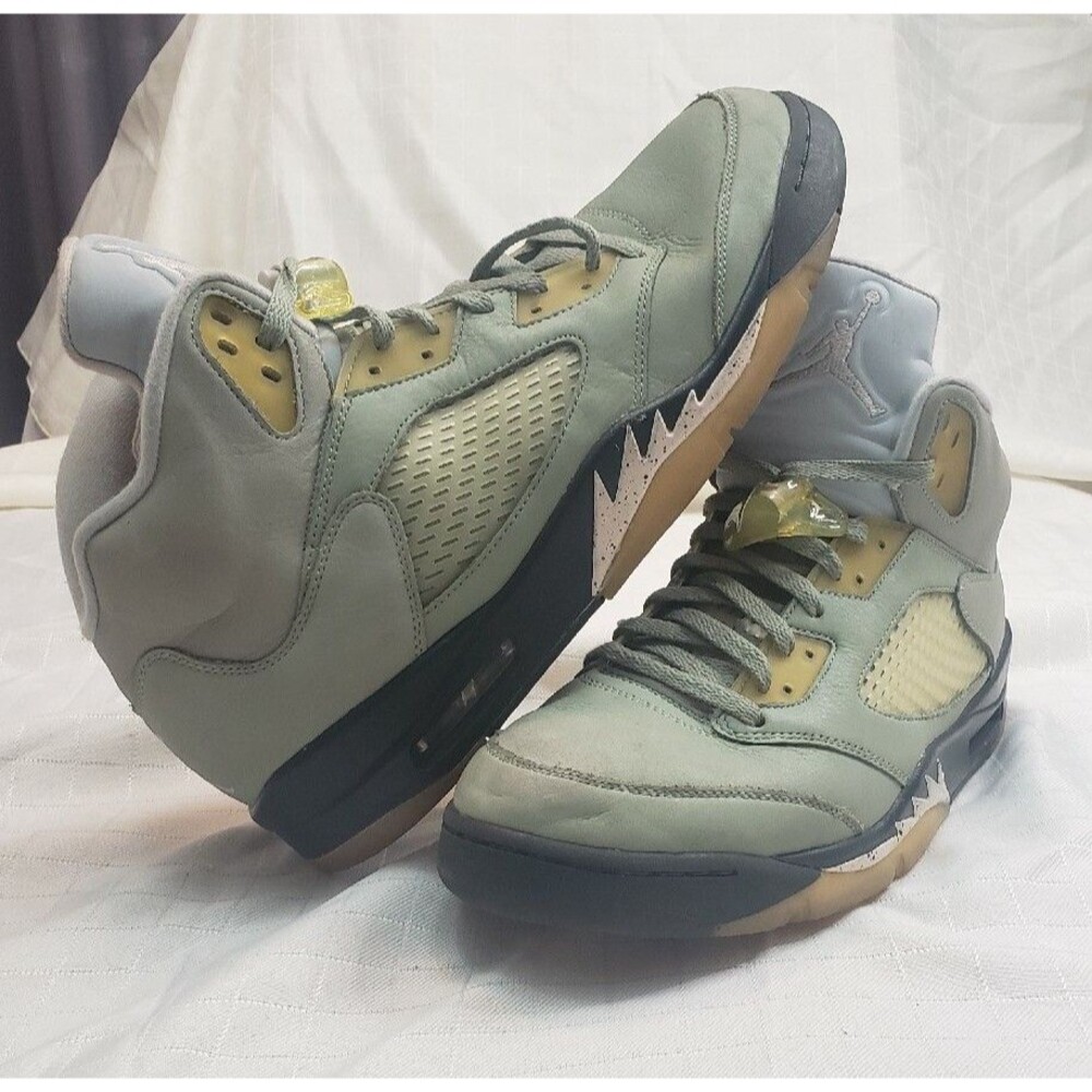 Nike Air Jordan 5 Olive Green with Gum and Black Accents